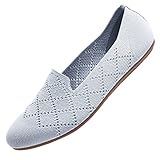 [ATMUNGSAKTIVES OBERMATERIAL]: Damen Slipper mit flexibler TPR-Laufsohle, atmungsaktivem Mesh-Obermaterial und einem weichen, gesunden Futter.