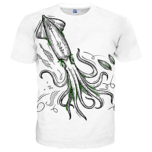 Neemanndy Unisex Short Sleeve Crew Neck T-Shirts for Men Graphic Cool Designer Tee, Medium