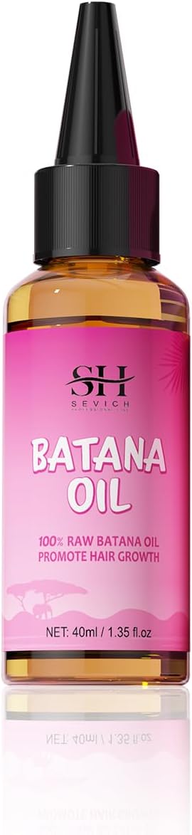 100% Natural Batana Oil for Hair Nourishment: Repair Damaged Tresses, Promote Hair Growth, Suitable for All Hair Types - 1.36 fl.oz