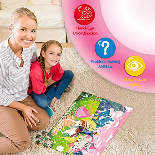 Anzon Mories The Fairy Tale Of Prince And Princess Jigsaw Puzzle 200 Unique* Pieces 19” X 13”, Sturdy Large Thick Paper Puzzle, Children And Teenager Educational Learning Toy For Girl 6-8-10-12-14 #TOP4