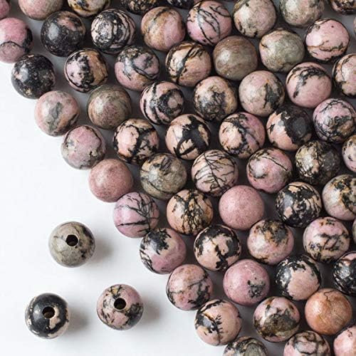 Cherry Blossom Beads Apatite 10mm Smooth Round Beads with Drilled 2.5mm Large Hole - 8 Inch Strand