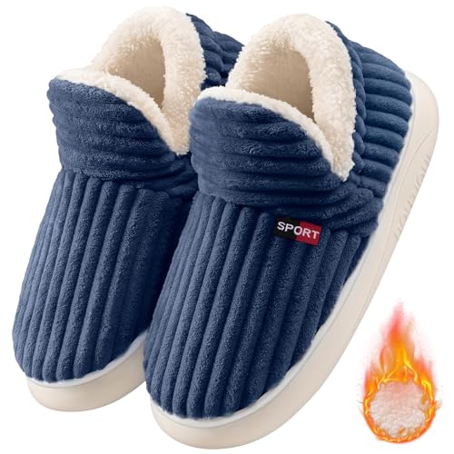 Svanco Zapatillas Forro Polar Para Adulto Invierno Acogedoras Mujeres Hombres Casual Caliente Fluffy Antideslizante Peluche Casa Unisex Nube