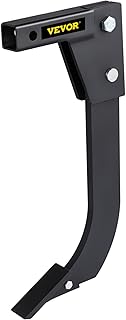 VEVOR Tractor Hitch Mounted Ripper, Heavy-Duty 18 Inch Box Scraper Shank, with 4 Hole Sites Box Blade, 2 Locating Pins Ripper Shanks, 2 Plough Tips Box Blade Shank Teeth, for CAT 0 and CAT 1 Tractors