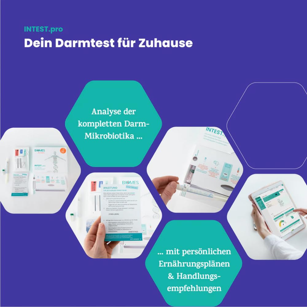 Darmflora Test für Zuhause mit Laborbericht | DNA-basierte Mikrobiomanalyse | zur gezielten Lifestyle Optimierung mit Verdauung, Ernährung & Gewicht | Wissenschaftlich fundierter Selbsttest