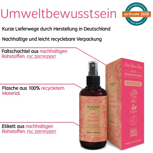 EINFÜHRUNGSANGEBOT - 100% BIO ROSENWASSER | Natürliches Gesichtswasser - Gesichtsreinigung ohne Alkohol | Natürliches… - Image 8