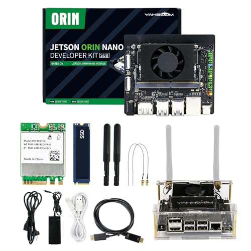 Image of Yahboom Jetson Orin Nano 8GB SUB Developer Kit Support Super Based on Module with 256GB SSD Acrylic Case ROS2 Ubuntu22.04(Orin Nano 8GB SUB Basis Kit)