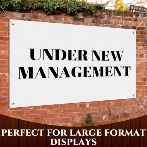 Image of Zonon Large Blank Banners And Signs Polyester Oxford Cloth Sublimation Banner To Decorate With Hanging Rope For Indoor Wall Outdoor Easy to Hang DIY Signs For Business Office(White,3 x 6 Feet)
