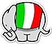 Stickers Autocollant Sticker ADHESIVES KLEBSTOFFE LIJMEN ADHESIVOS ADHÉSIFS Pegatinas Adhesivo Cagiva Elefante Bandera Italiana