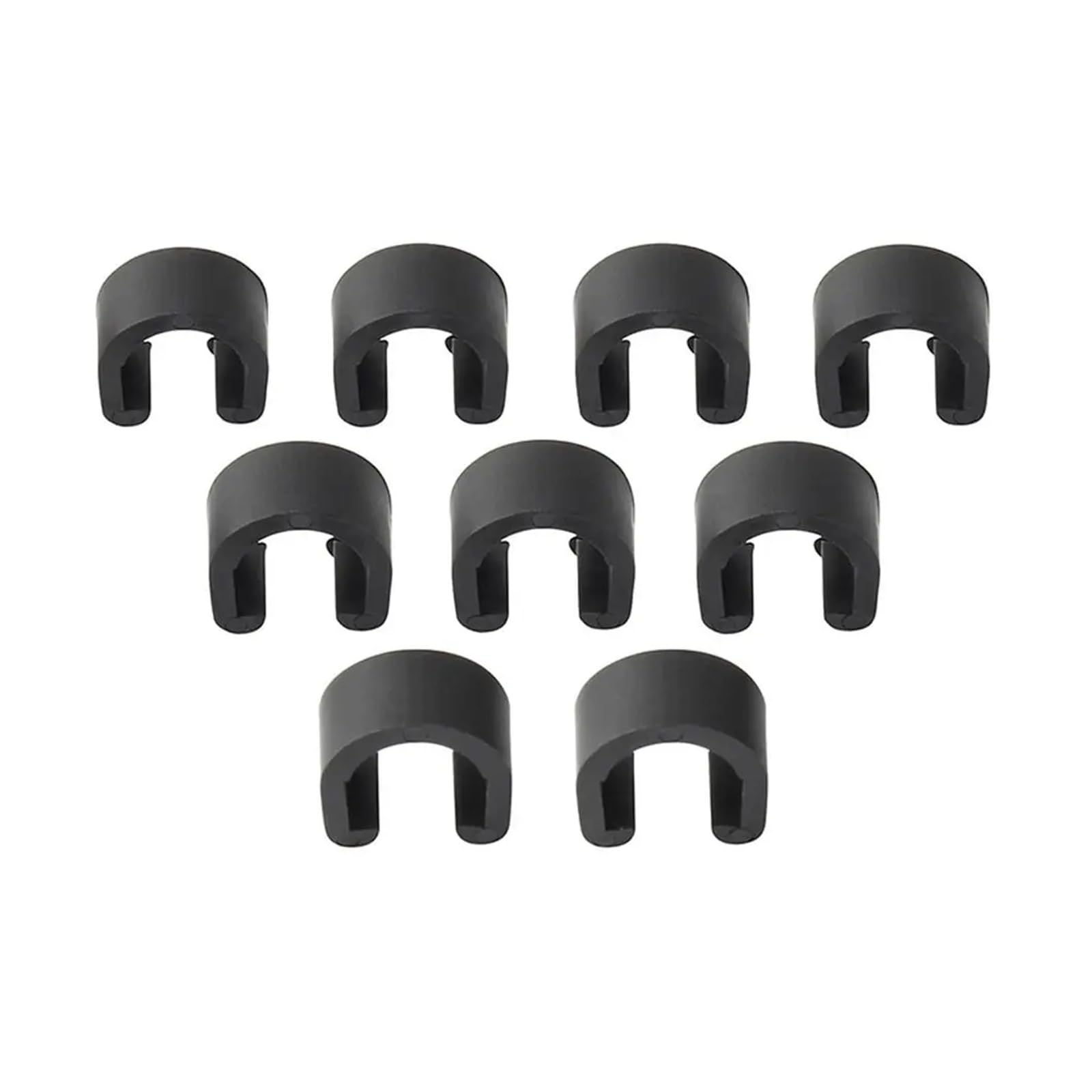 Yangshe 55Pcs Transmission Cable Clamp Fixed Pipe Conduit Bicycle C-Clamp Brake U-Shaped For Brake Gear & Oil Lines On Mountain