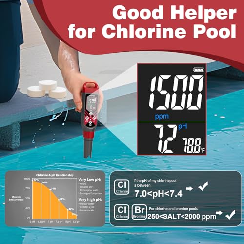 digital pool salt tester amp ph meter water quality tester with color screen for pool aquarium hot tub hydroponics 01 high accuracy salinity tester pool water testing kit for saltwater aquarium