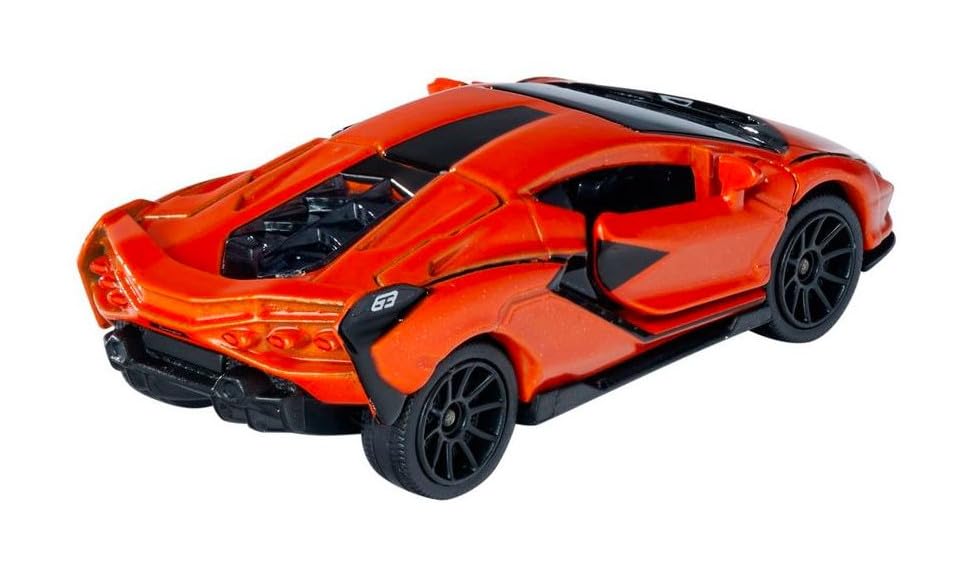 Majorette Deluxe Cars - Lamborghini Sián FKP 37 Orange (ekskluzywna edycja) – model samochodu – dzieci – mężczyźni, chłopcy, dorośli (unisex)