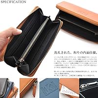 Amazon | 【栃木レザー】最高級グレード（ヴォーノアニリン）ラウンド