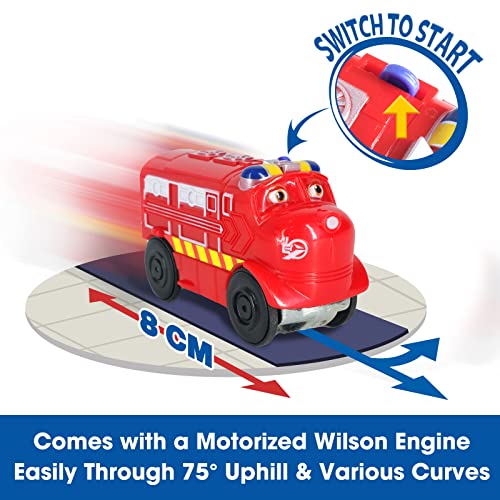Chuggington Motorized Track Adventures With Motorized T.a.g. (Touch And Go) Wilson, 3.75" Motorized Toy Train Included, Train Set Toys For 3 4 5 6 7 8 Year Old Boys Girls, Gifts For Easter Birthday #TOP1