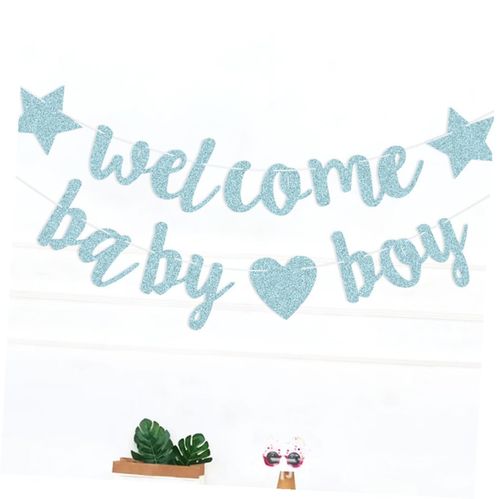 FOMIYES 4 Pz Baby Banner Decorativo Per Baby Shower Della Della Per Bambini Striscione Glitter Per Bambini Striscioni Per Baby Shower Veloce Bambino