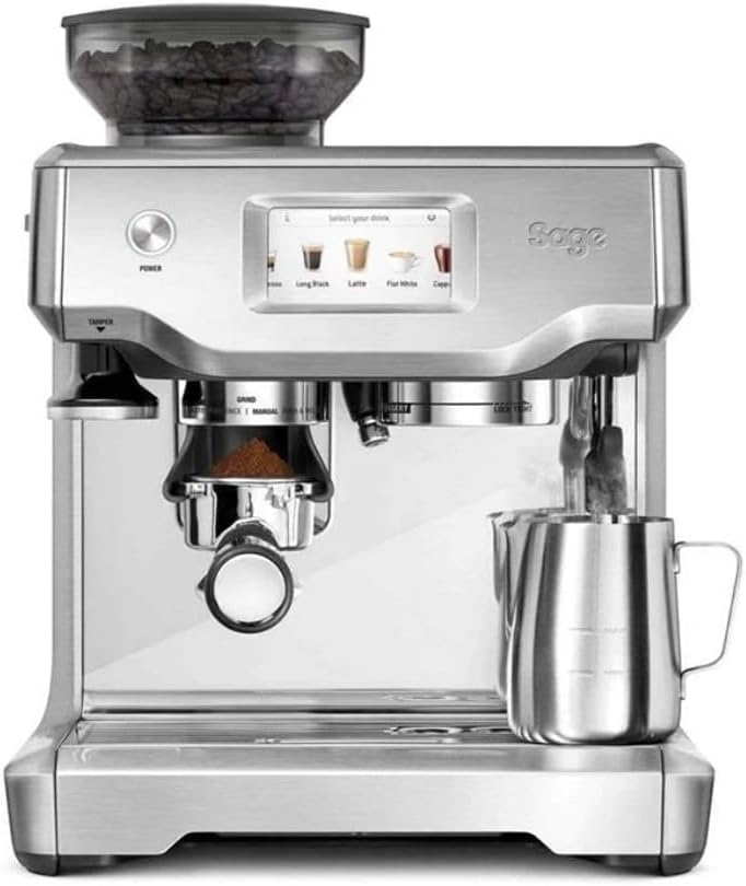 Sage – The Barista Touch – Bean to Cup Coffee Machine with Grinder and Milk Frother, Brushed Stainless Steel