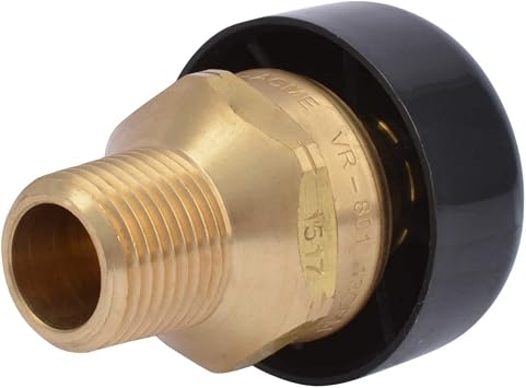 Cash Acme FWL-2 14721-0150 1/2-inch Pressure Relief Valve, ball valve, brass, water valve shut off, push connect fittings, plumbing fittings