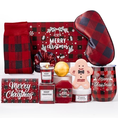 Larchio Christmas Gift Baskets for Women Coworker,Secret Santa Gifts for