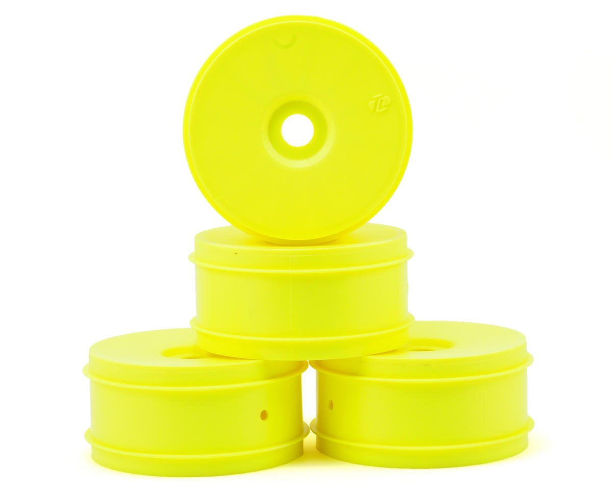 Losi 1/8 Buggy Dish Wheel Yellow (4) LOSA7751