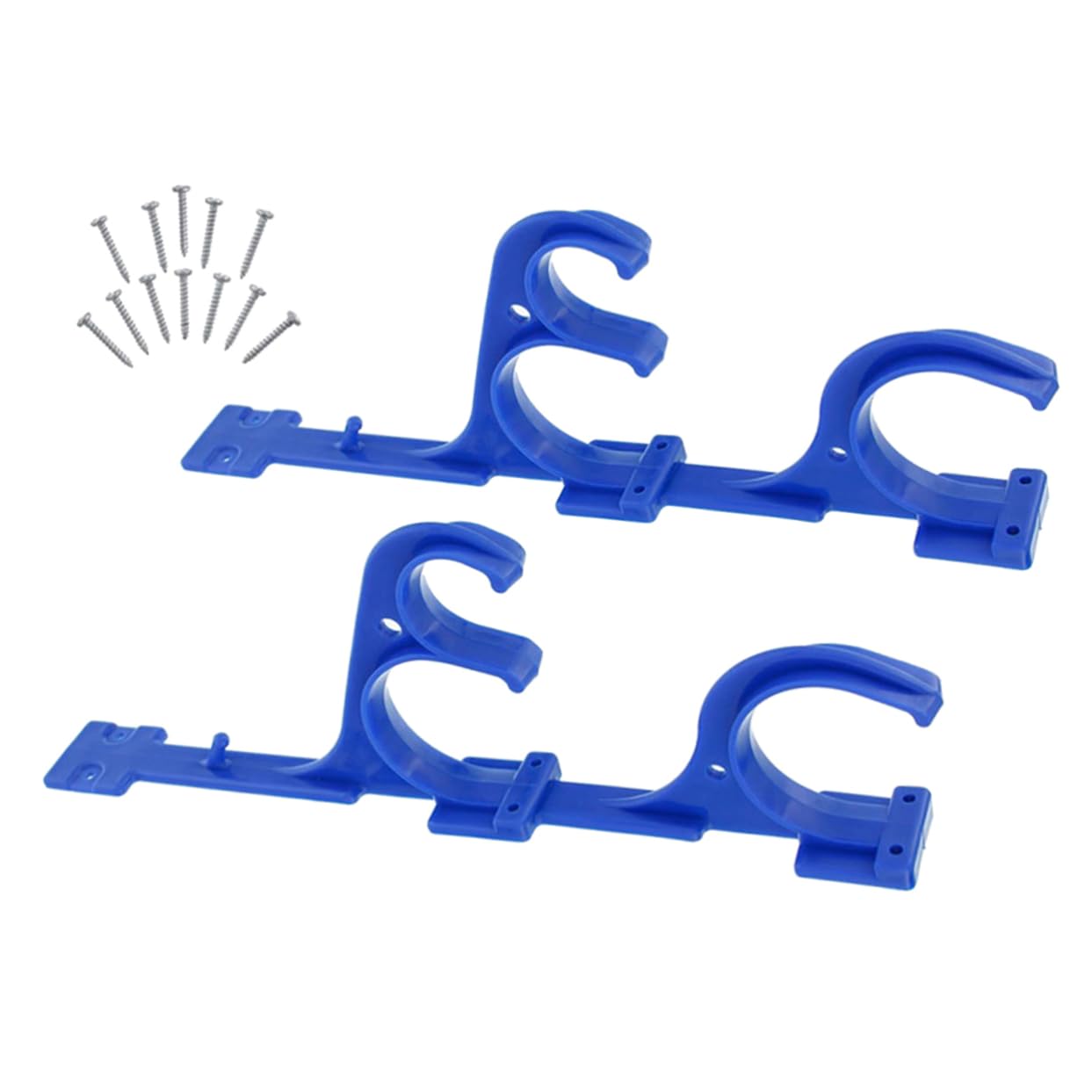 TOYANDONA 1 Set Hanger Bracket for Pool Cleaning Tools Durable Organizer with Screws for School Storage Hanging Blue