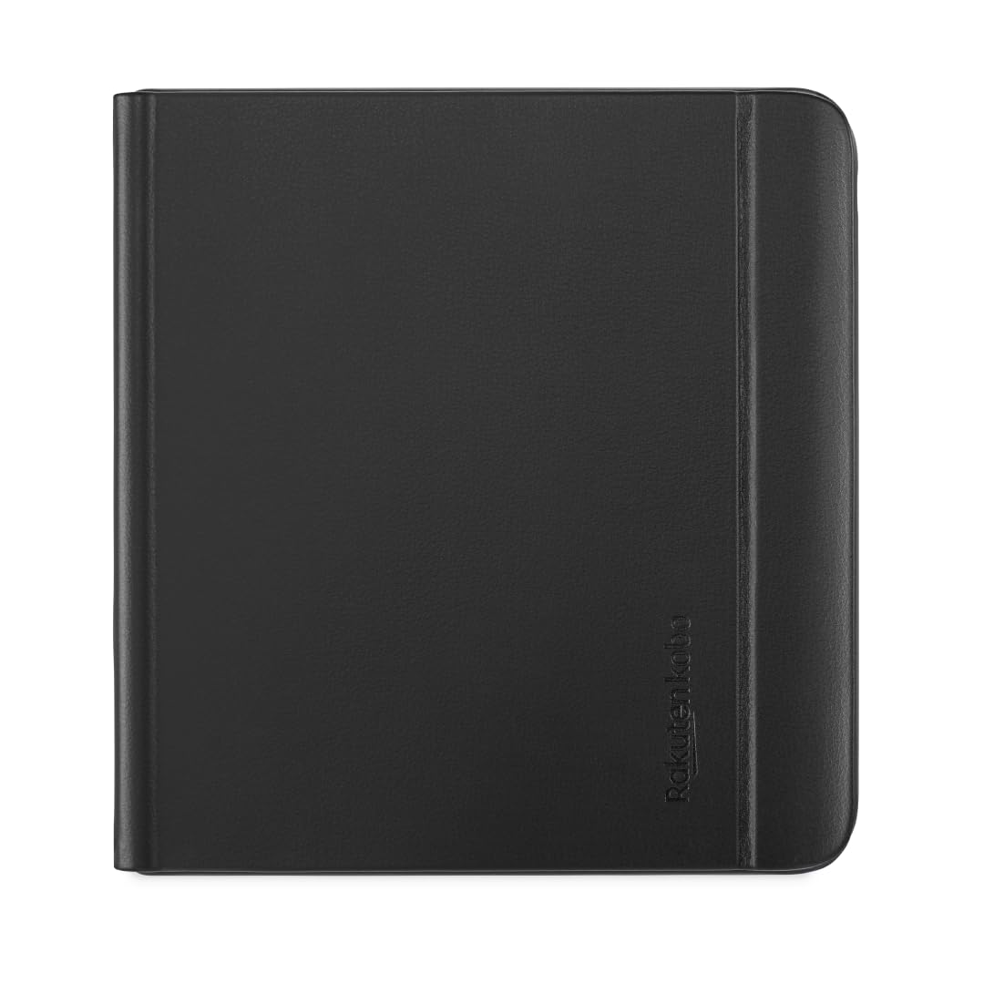 Custodia Notebook SleepCover per Kobo Libra Colour – Nero | Tecnologia Standby/Risveglio | Supporto integrato con 2 orientamenti | Pelle sintetica | Compatibile con eReader