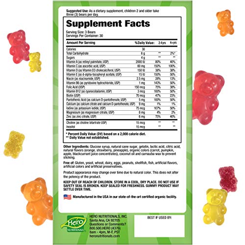 Yummi Bears Complete Multivitamin And Mineral Supplement, Gummy Vitamins For Kids, 90 Count (Pack Of 1) #TOP1