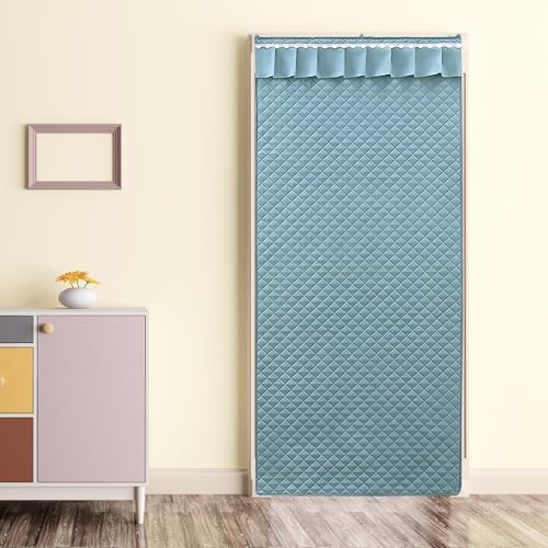 Wokuaile Tende Termica Isolante Oscuranti Freddo e Caldo Tende Finestra per Interni per Camera da Letto e Soggiorno 1 Pezzi, Ciano, 80L x 190A cm