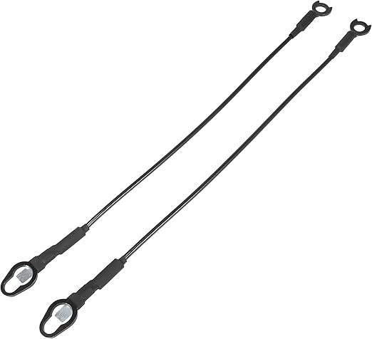 X AUTOHAUX Pair Rear Tailgate Cables Lift Gate Support Straps Pickup for Dodge for Ram 1500 2500 3500 55276074AC
