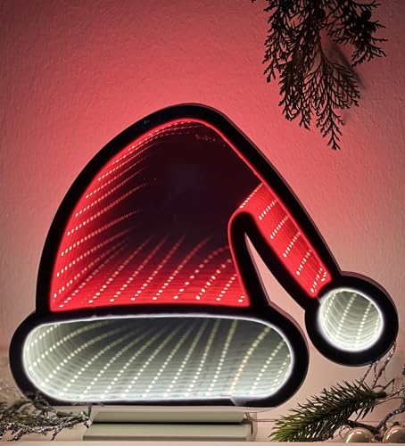 Éclairage de Noël LED effet infini Bonnet de Noël moderne