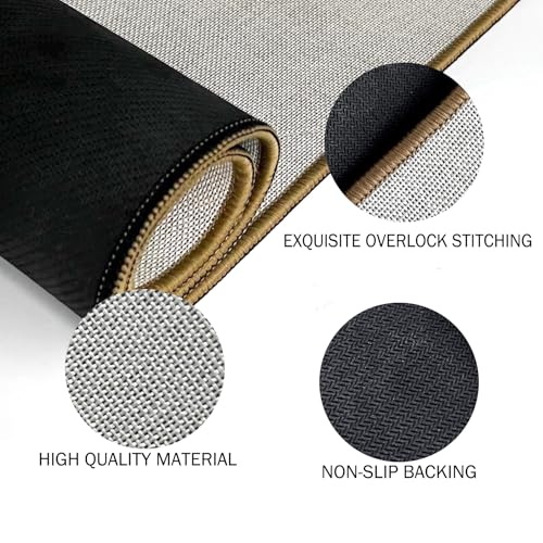 Mingnei Coastal Beach Welcome Doormat Door Mat for Home House Entrance, Happiness Comes in Waves Ocean Beach Floor Mats for Outdoor Outside Entryway Rug 30x17 Welcome Doormat Indoor - Image 7