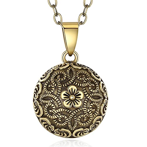 EUDORA Harmony Ball Rétro Le Style Collier Bola de Grossesse, Musique souhaitant Carillon Boule Pendentif Collier...
