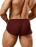 YCHSXAIZ Herren Shorts mit niedriger Leibhöhe Exotische lässige Boxshorts Color Kaffee Size M