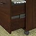 Bush Furniture Key West Rolling Cart for Home Office, 2 Drawer File Cabinet on Wheels, 15.51