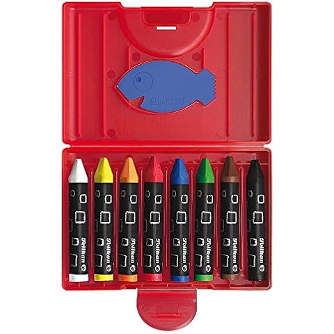 Pelikan 722942 - Wachsmalstifte wasserfest Kunststoff-Etui Cover
