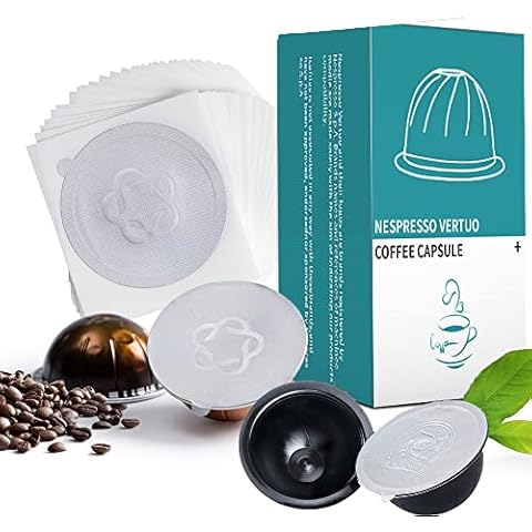 Coffee Pod Seal Lids,Aluminum Espresso Lids Foil Seals for Reusable Capsules Compatible with Nespresso Espresso Capsules Machines (For VertuoLine) Cover