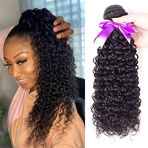 Malaysian Kinky Curly Hair 1 Bundles 12inch 100% Unprocessed Malaysian Virgin Human Hair Curly Bundles Extensions Natural Black Color