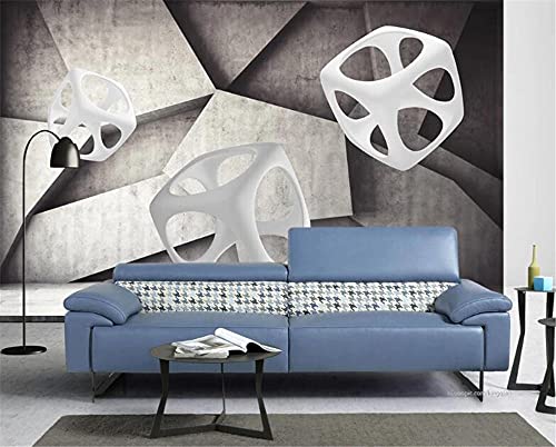 Papier peint 3d espace abstrait mural pour masquer un grand mur blanc