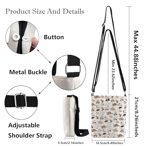 G2TUP Raccoon Crossbody Bag Raccoon Lover Gifts Raccoon Themed Gifts Raccoon Mom Shoulder Bag Trash Panda Gifts2