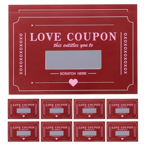 GETAJGHSD Carte Gratta e Vinci per 20 Pezzi, Gioco di Carte con Attività Creative per Coppie, Biglietti D'auguri Interattivi per Anniversari e Feste, Idee Appuntamenti Romantici