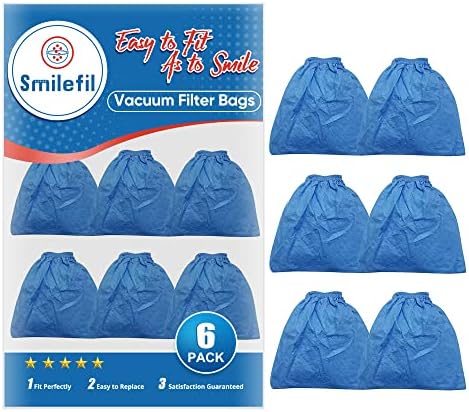 Smilefil 6 Pack VRC5 Cloth Filter Fits Vacmaster 4 to 16 Gallon Wet/Dry Vacuums, fits for Craftsman 2&2-1/2 Gal. Shop Vac 916949, 9-16949