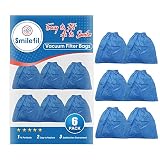 Smilefil 6 Pack VRC5 Cloth Filter Fits Vacmaster 4 to 16 Gallon Wet/Dry Vacuums, fits for Craftsman