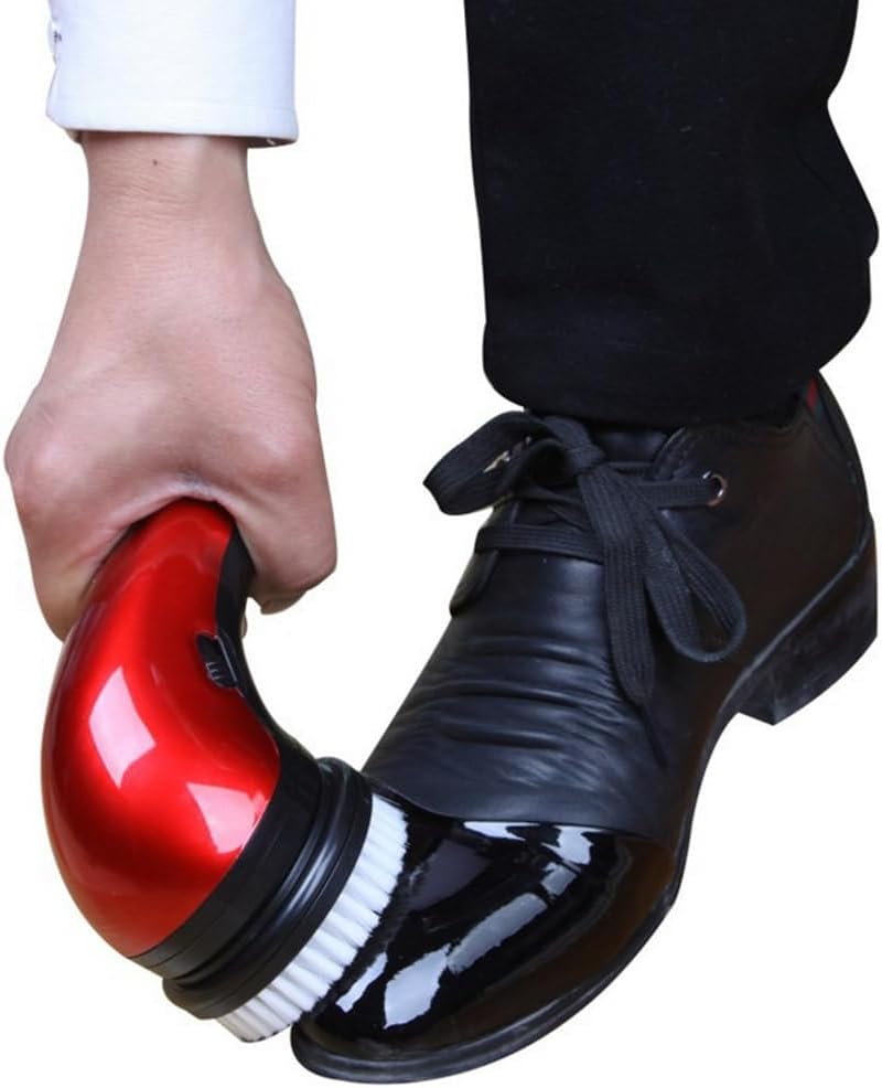 ZCBYBT 手持ち型の靴のポリッシャーの革心配のキット携帯用革磨く装置、小型電気世帯の靴のポリッシャ