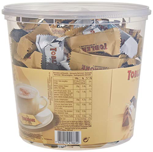 Toblerone Mixed Minis 1 x 904 g blikje, fijne Zwitserse chocolade in drie soorten met honing en amandelnougat - Afbeelding 4