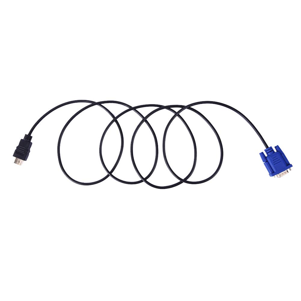 Cavo convertitore HDMI a VGA, 1080p HDTV HDMI a VGA maschio 15 pin per PC TV 1,5 m
