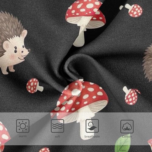 Cute Cartoon Hedgehog Spot Mushroom Little Girl Panties Toddlers Underwear Floral Cotton Flower Briefs Girls Undies 2t3