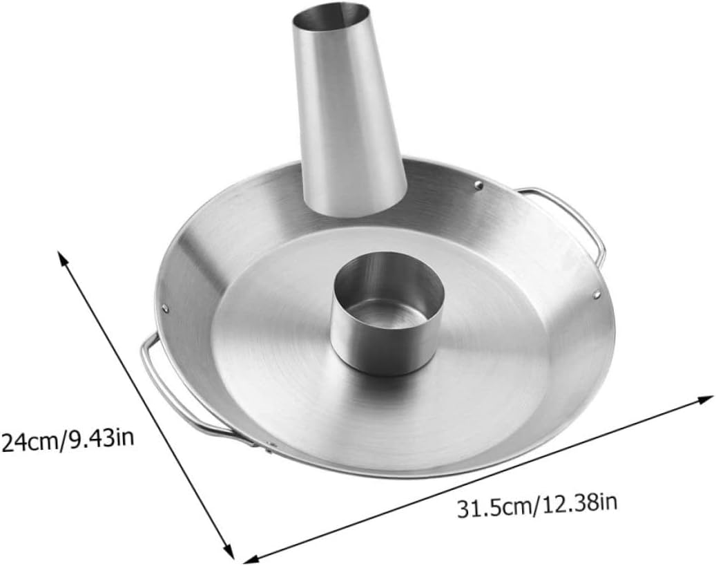 Grill Chicken Pan Roasting Holder for Barbecue Roast Chicken Rack Easy-Clean Surface