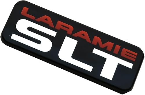 Miniatura 3 de 2 piezas SLT Laramie B Pilar Cab Emblemas 3D Placa de identificación de repuesto para 1500 2500 3500 55274860AB (cromado)