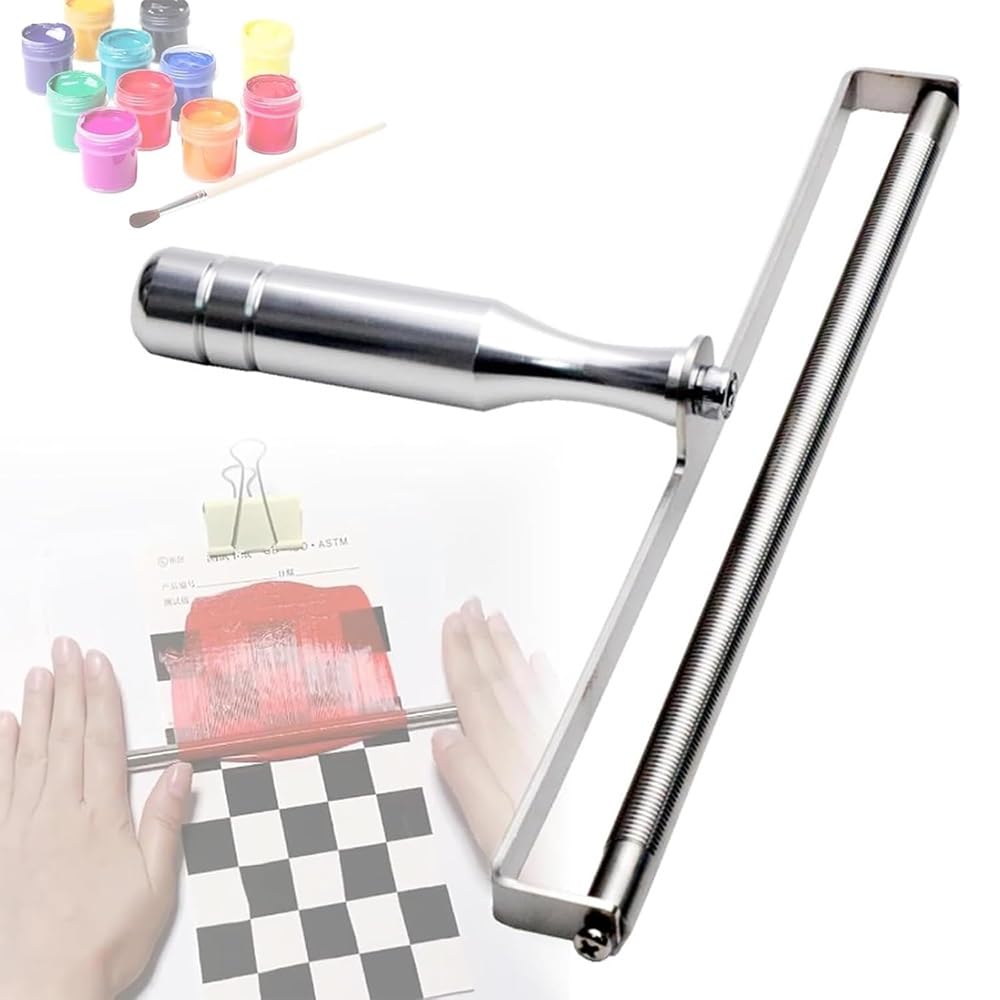 Aplicador de película húmeda, herramienta de raspado de tinta de acero inoxidable para revestimientos de precisión, barniz y pintura