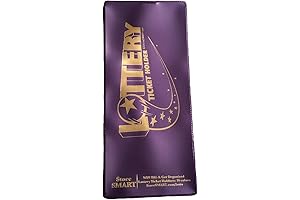 StoreSMART - Single Pack - 4"x9" Plastic LT Purple Lottery Ticket Holder