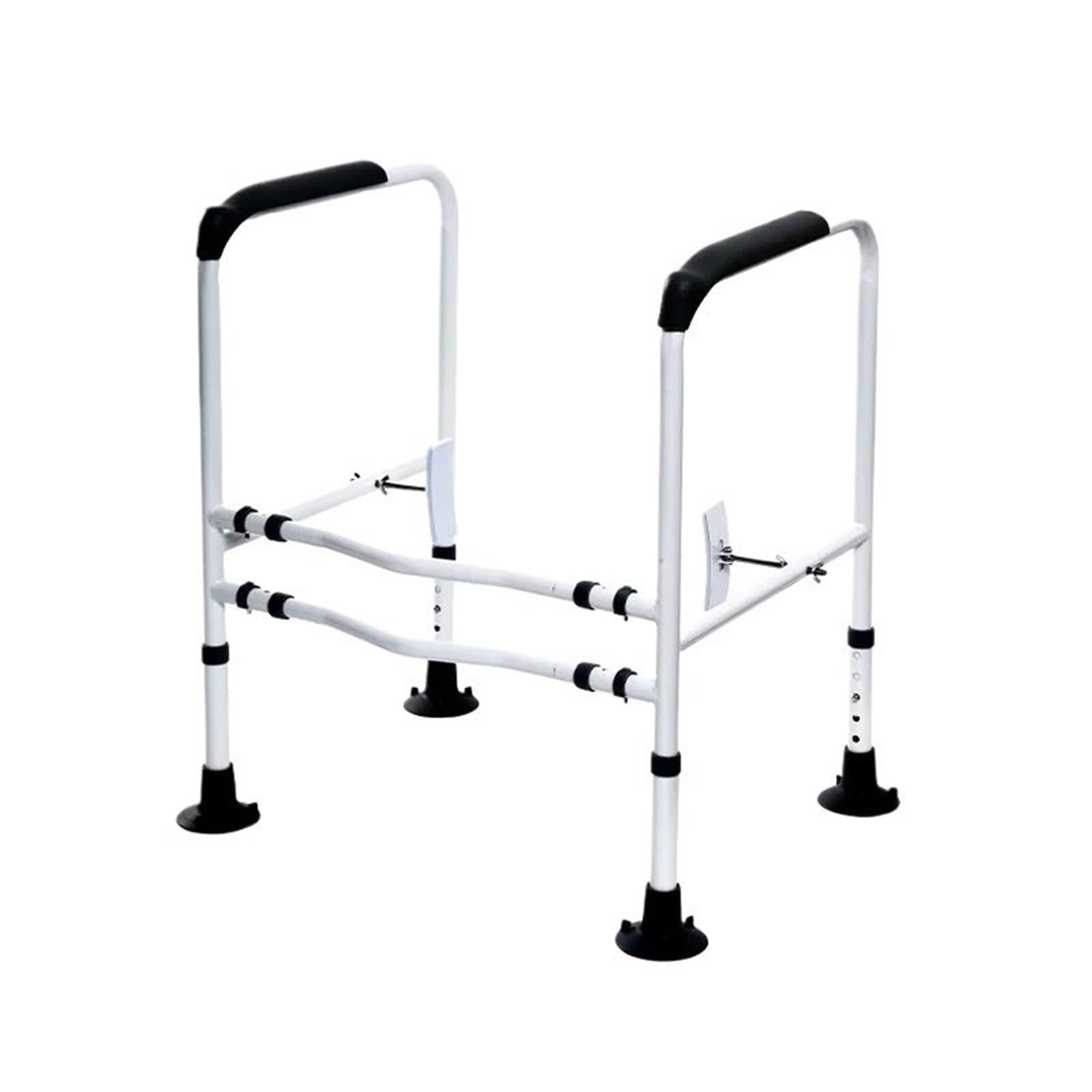 WDSOPK Bathroom ?Handles ? Toilet Armrest Frame Elderly Toilet Assist Handrail Friendly Renovation Toilet Safety Armrest Bathroom Armrest Bath Grab Bar（Black）