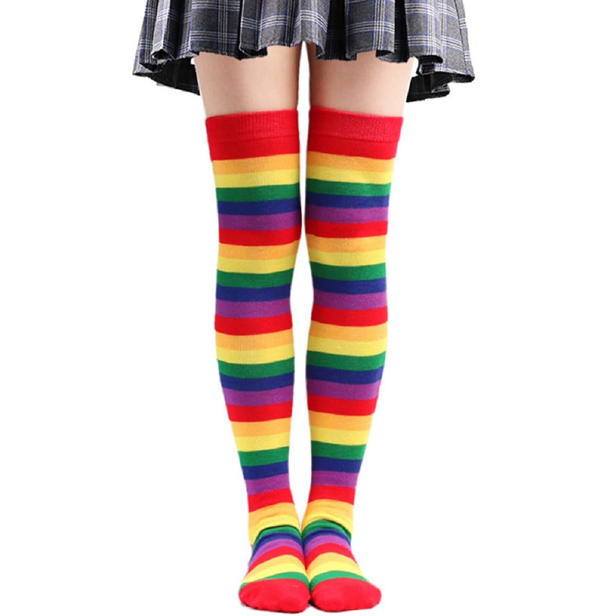 Knee High Socks Women Crazy Socks Striped